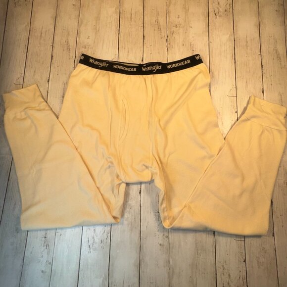 WRANGLER Workwear Base Layer Thermal Long John Pants Size XL Beige - Picture 5 of 5